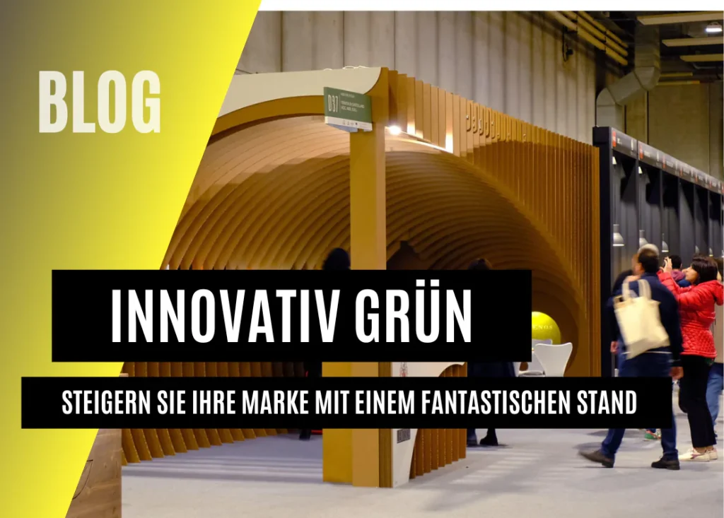 Karton Messestand natur design