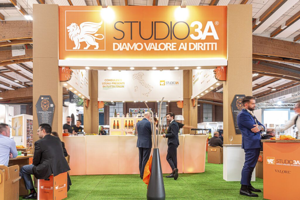 Eco-sustainable stand for Valore Spa - event set-up and stand
