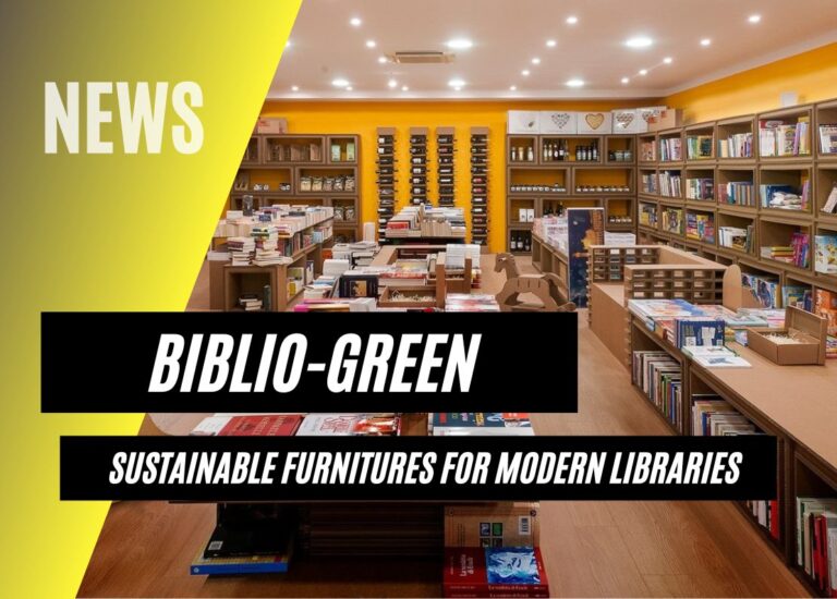 cardboard library furniture