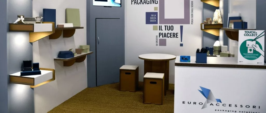 Eco-friendly stand for Euro Accessories - event set-up and stand