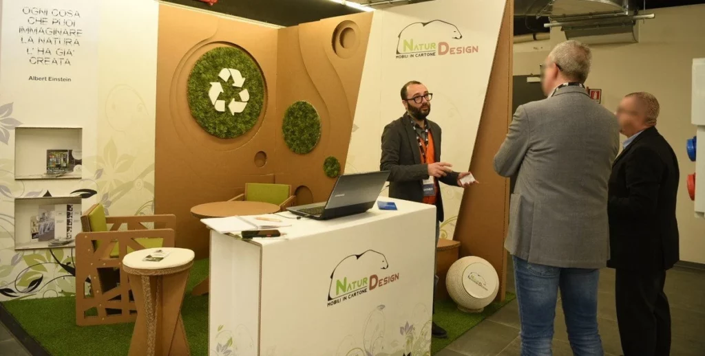 Eco-sustainable cardboard set-ups - events and stands