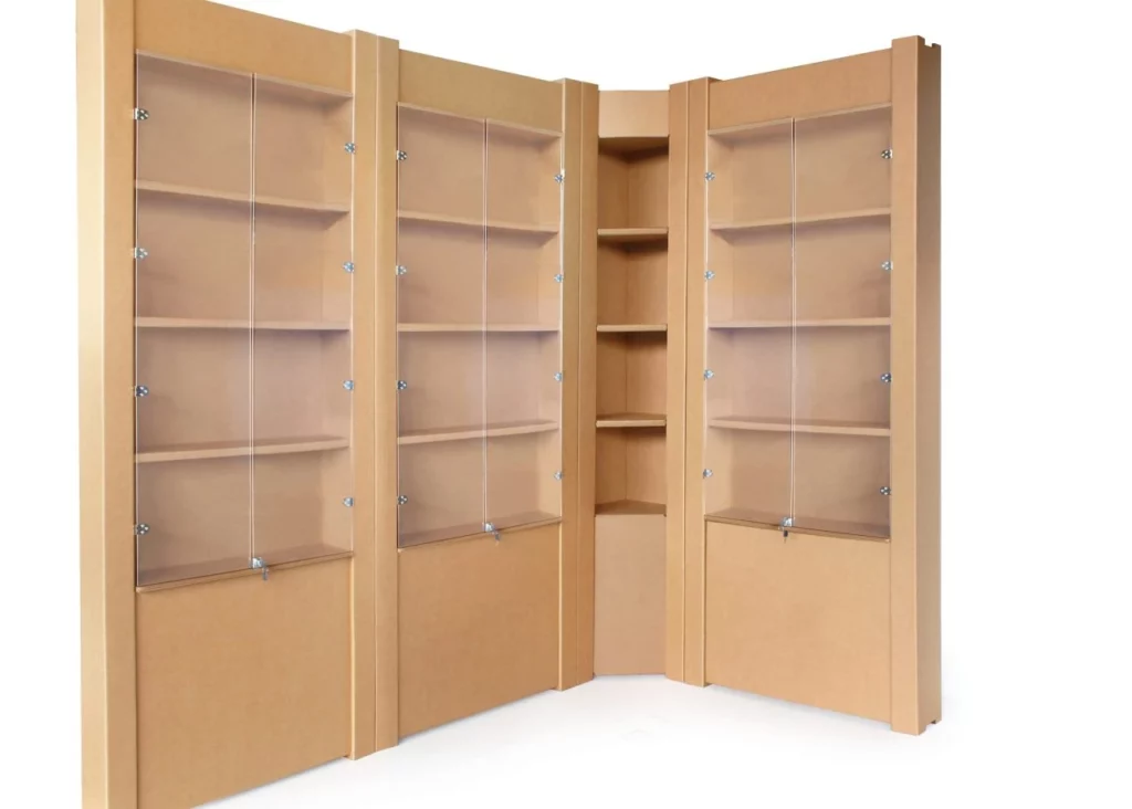 An eco-friendly tailor-made display cabinet