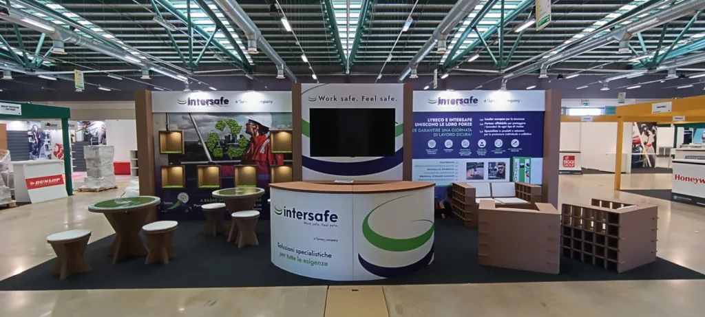 Eco-sustainable stand for Lyreco - NaturDesign