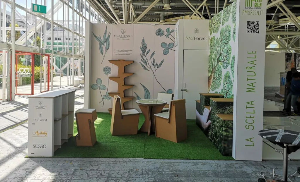 eco-sustainable set-up Sana - events and stands