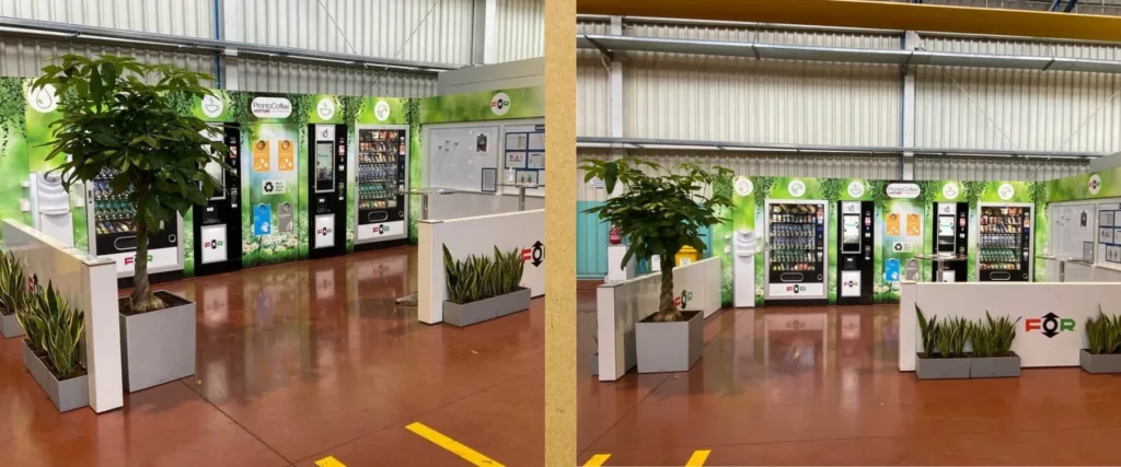 Break area set-up