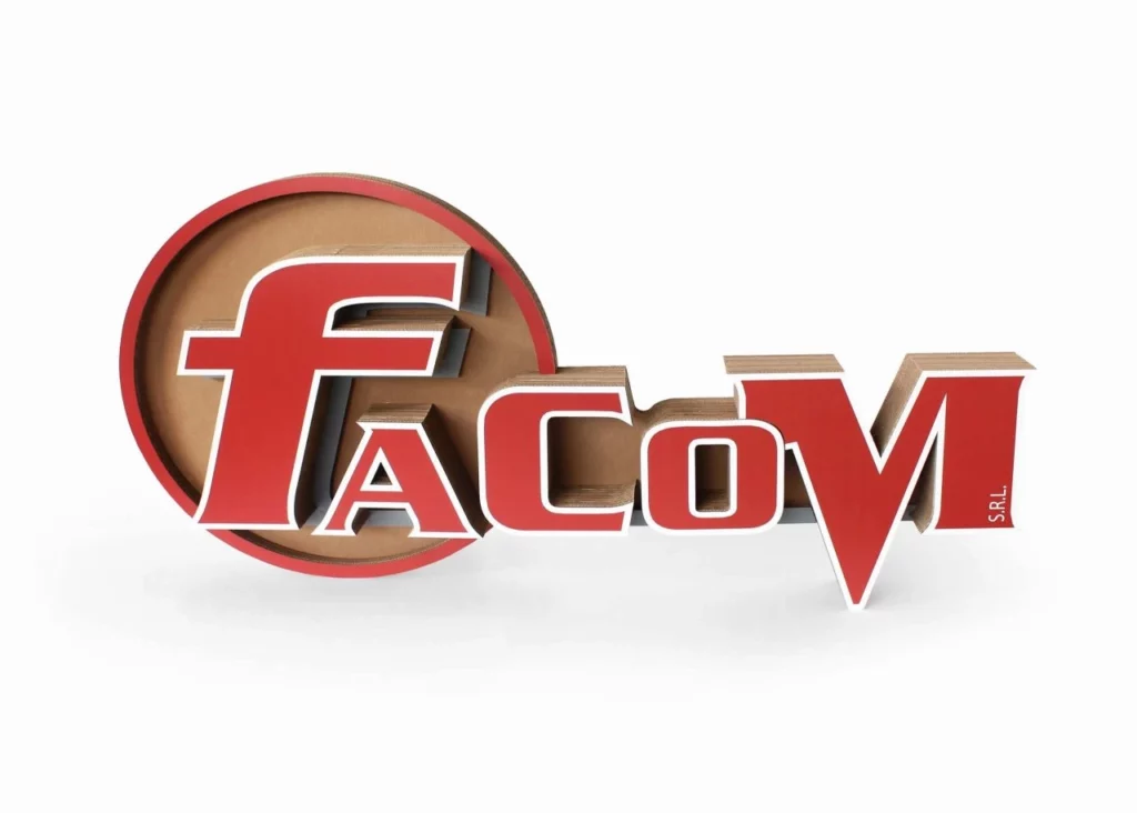 Facom logo in carton