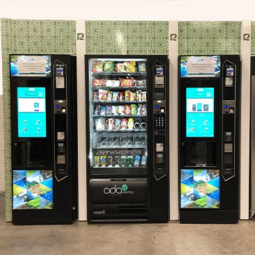 Set-up for vending area Ratti