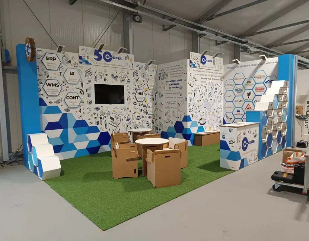 allestimenti per eventi in cartone - eventi e stand