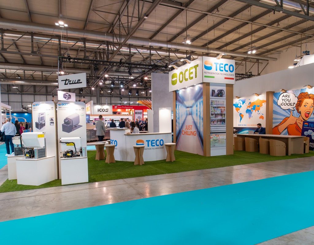 Kartonaufstellung für Messeveranstaltung