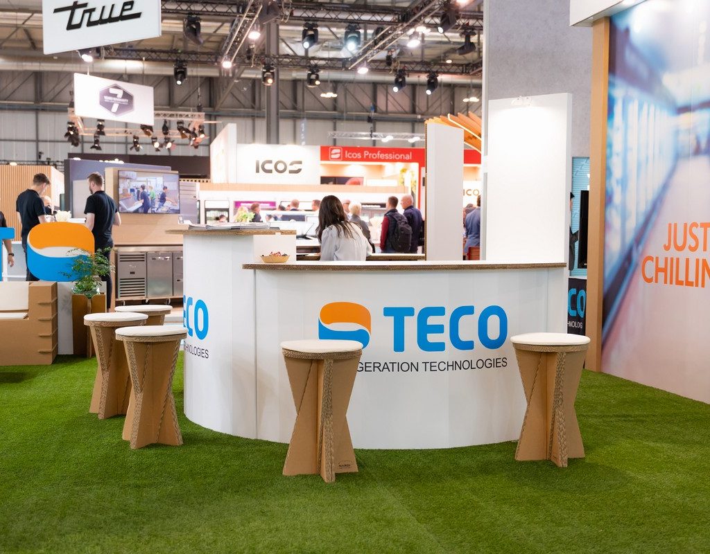 allestimento fieristico in cartone per fiera Host