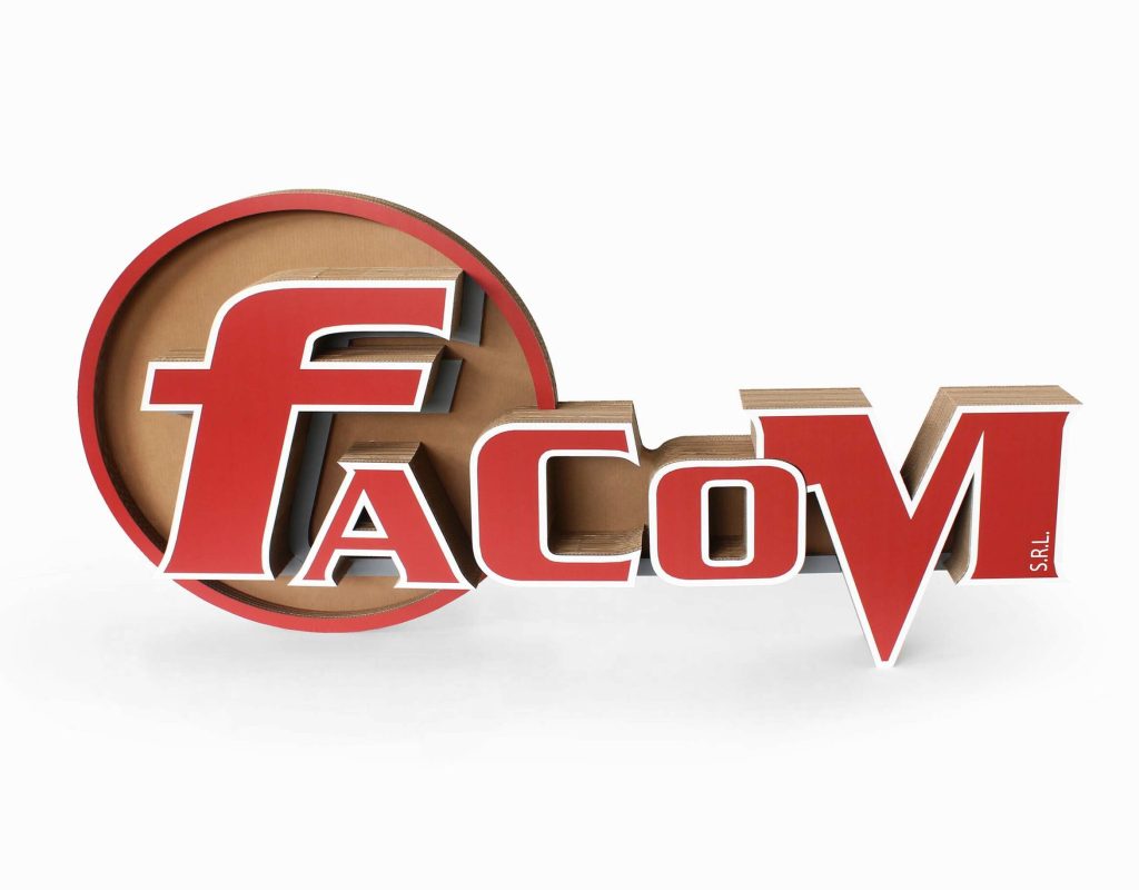 logo sagomato in cartone